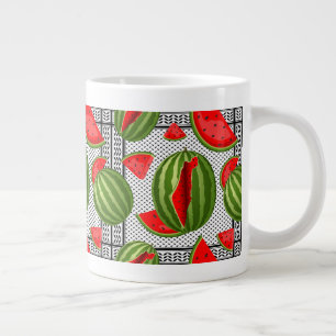 Watermelon Palestine Map Slice Large Coffee Mug