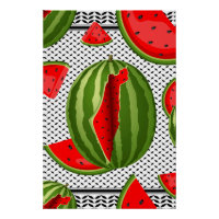 Watermelon Palestine Map Slice