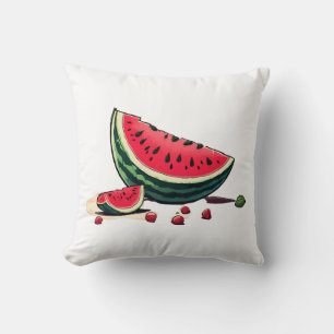 Watermelon Palestine Throw Pillow