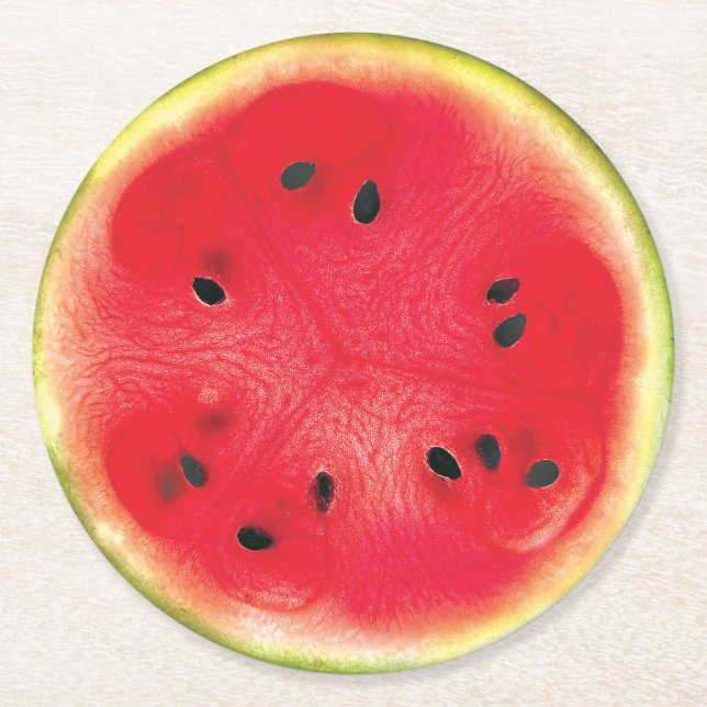 Watermelon Paper Coasters (set of 6) (Front)