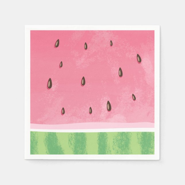 Watermelon Paper Napkin Melon Birthday Fruity (Front)