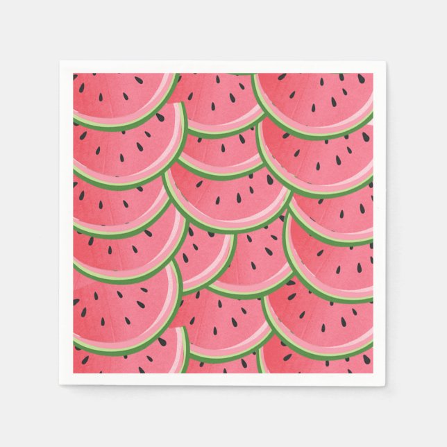 Watermelon Paper Napkins Summer fruit Melon Picnic (Front)