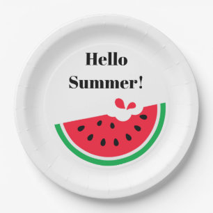 Watermelon Paper Plate