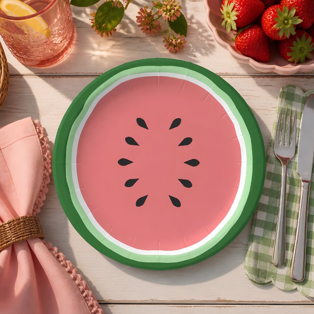 Watermelon Paper Plate (Creator Uploaded)