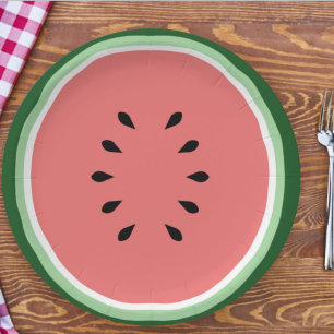 Watermelon Paper Plate