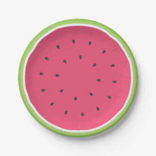 Watermelon Paper Plate