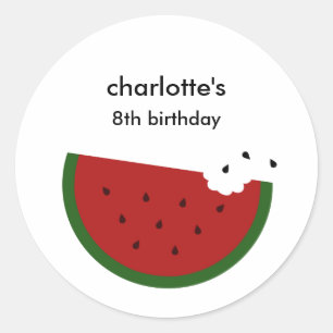 Watermelon Party Favour Sticker or Envelope Seal