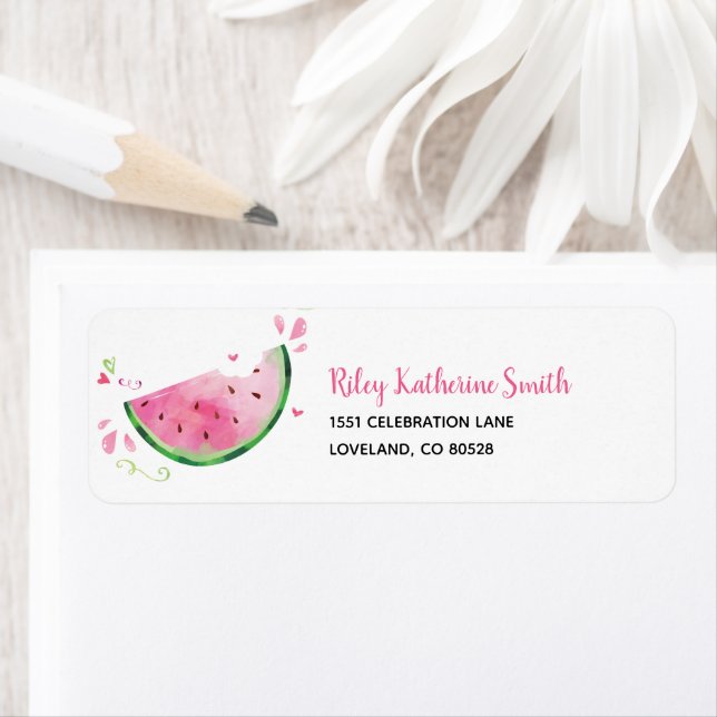Watermelon Party Return Address Labels (Insitu)