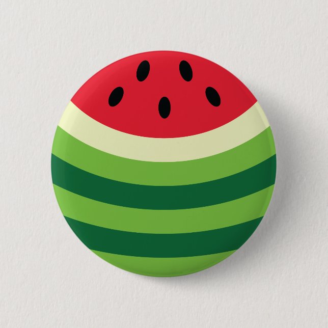 Watermelon Pattern 2 Inch Round Button (Front)