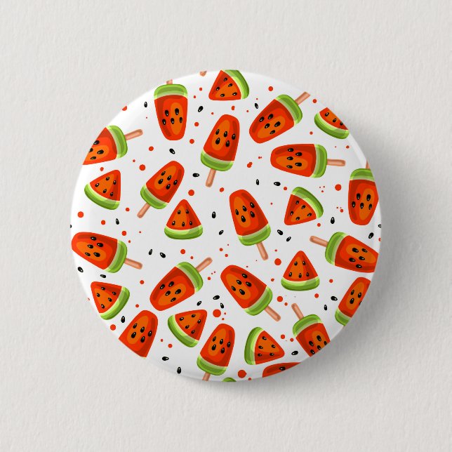 Watermelon pattern 2 inch round button (Front)