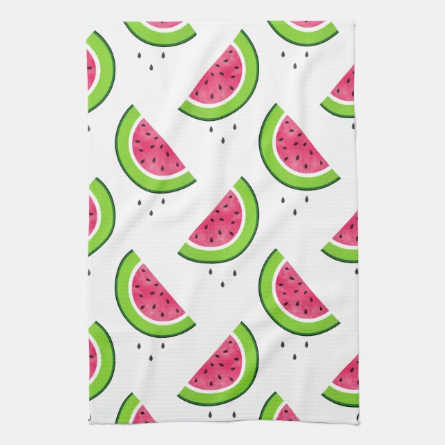 Watermelon Pattern 2 Kitchen Towel (Vertical)