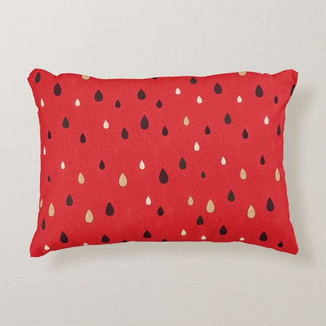 Watermelon Pattern Accent Pillow (Front)