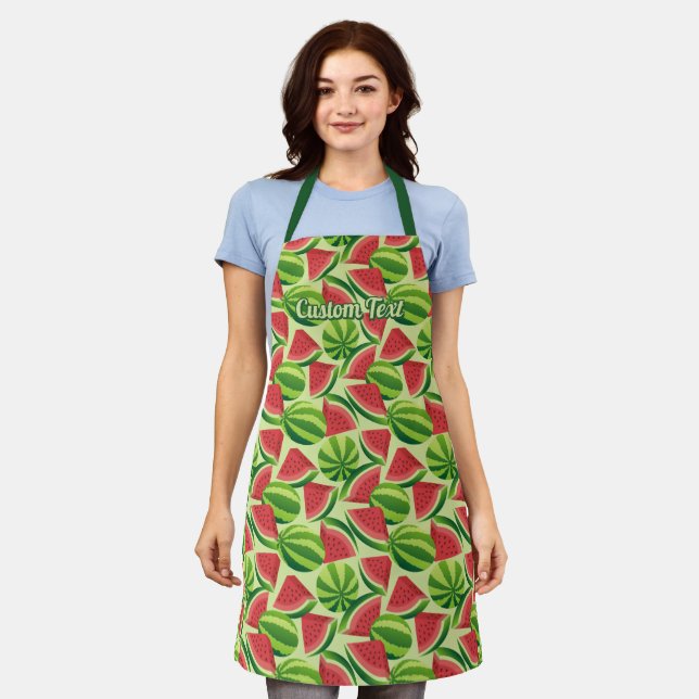 Watermelon Pattern Apron (Worn)