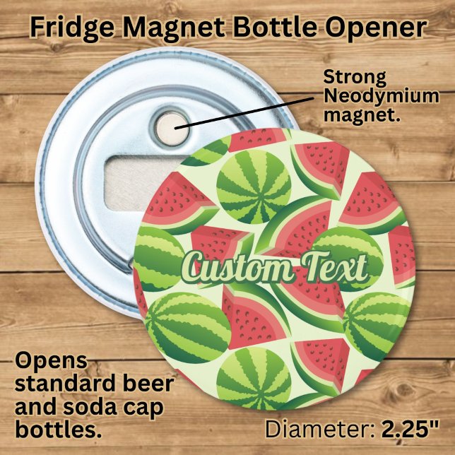 Watermelon Pattern Bottle Opener (Creator Uploaded)