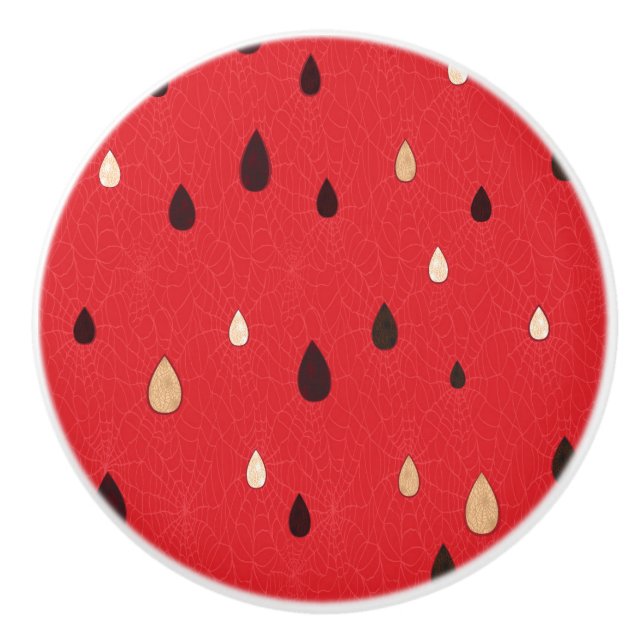Watermelon Pattern Ceramic Knob (Front)