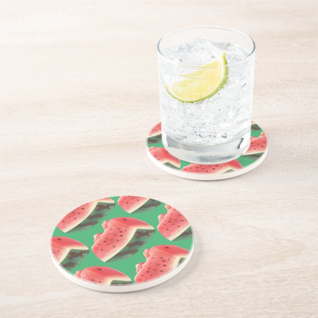 Watermelon Pattern Coaster (Side)