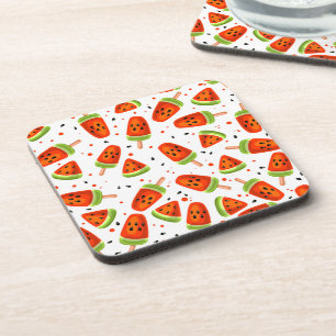 Watermelon pattern coaster
