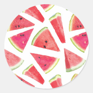 Watermelon Pattern Creation 2 Classic Round Sticker