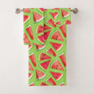Watermelon Pattern Creation 3 Bath Towel Set