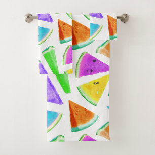 Watermelon Pattern Creation 6 Bath Towel Set
