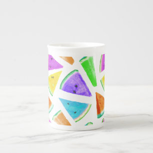Watermelon Pattern Creation 6 Bone China Mug