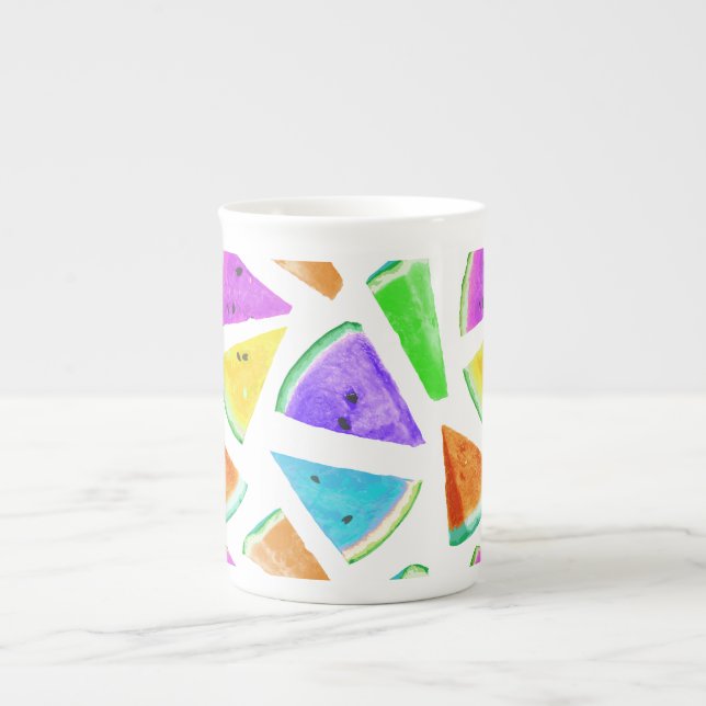 Watermelon Pattern Creation 6 Bone China Mug (Front)