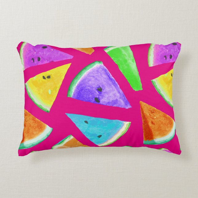 Watermelon Pattern Creation 9 Accent Pillow (Front)