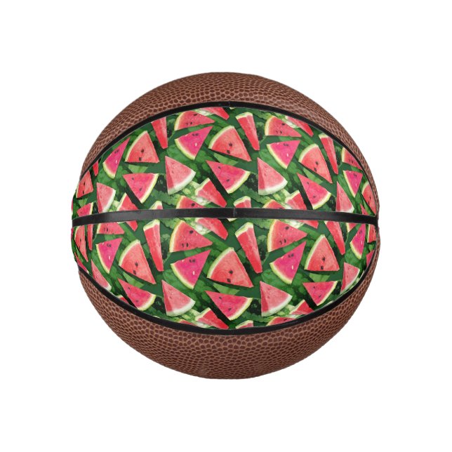 Watermelon Pattern Creation Mini Basketball (Front)
