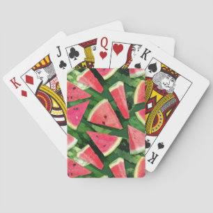 Watermelon Pattern Creation Playing Cards