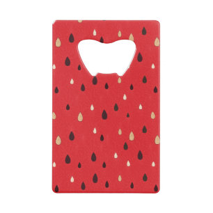 Watermelon Pattern Credit Card Bottle Opener