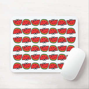 Watermelon Pattern Design   Colourful Fruit Summer Mouse Pad