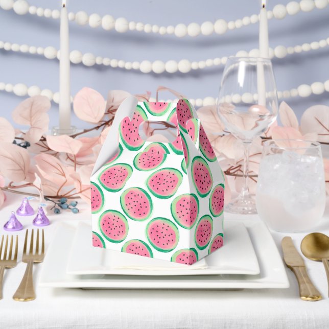 Watermelon Pattern  Favor Box (Wedding)