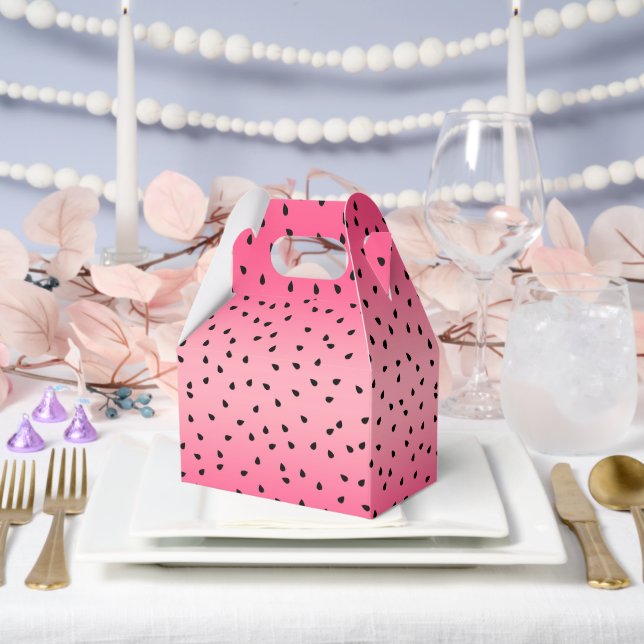 Watermelon Pattern  Favor Box (Wedding)