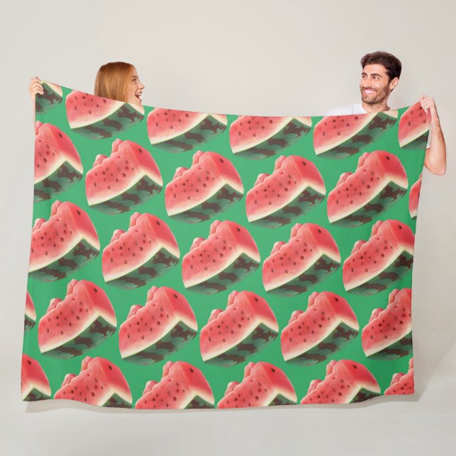 Watermelon Pattern Fleece Blanket (In Situ)