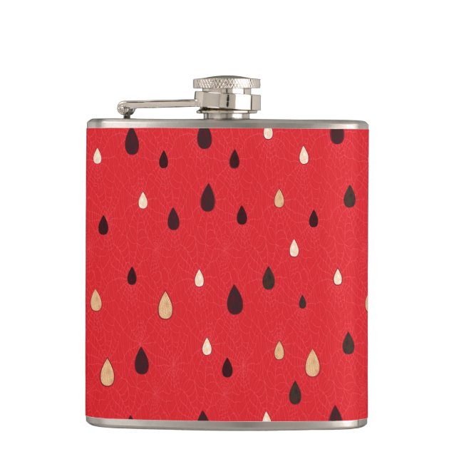 Watermelon Pattern Hip Flask (Front)