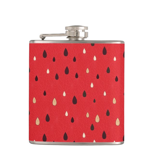 Watermelon Pattern Hip Flask (Front)