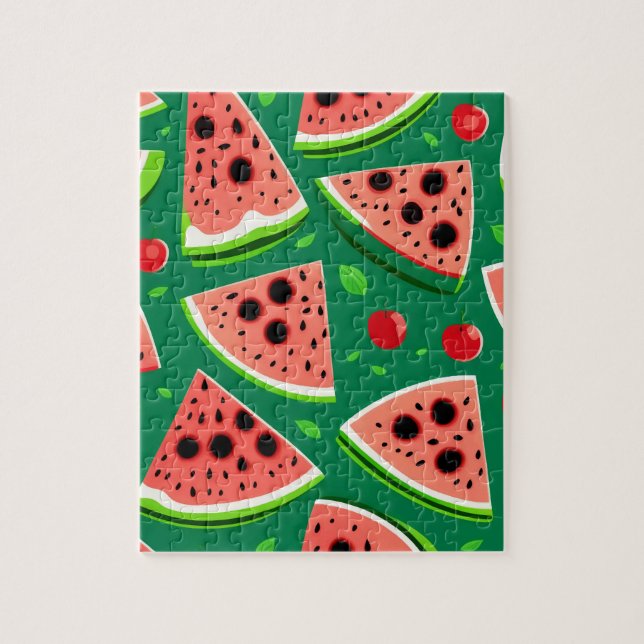 Watermelon Pattern Jigsaw Puzzle (Vertical)
