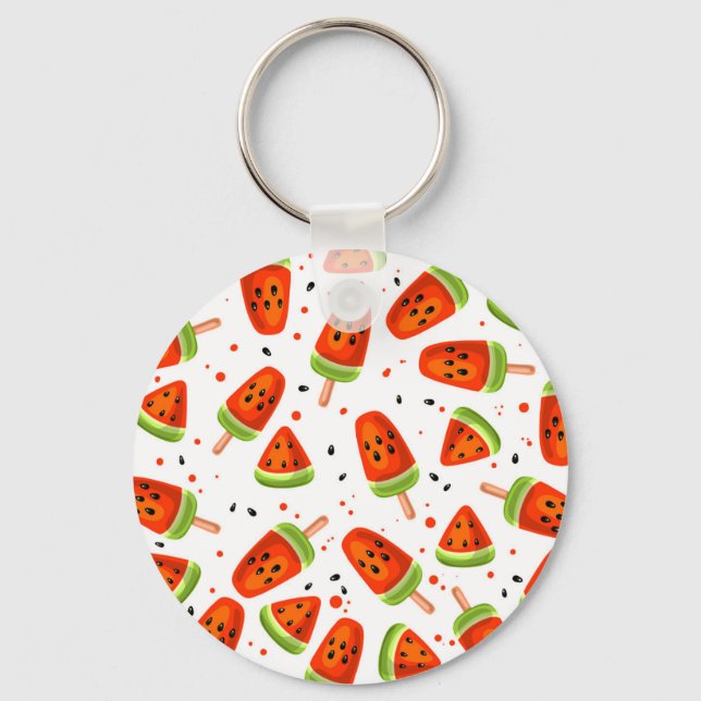 Watermelon pattern keychain (Front)