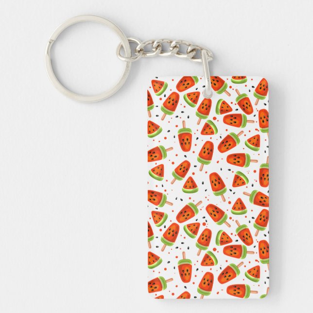 Watermelon pattern keychain (Front)