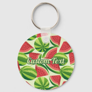 Watermelon Pattern Keychain