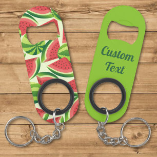 Watermelon Pattern Keychain Bottle Opener