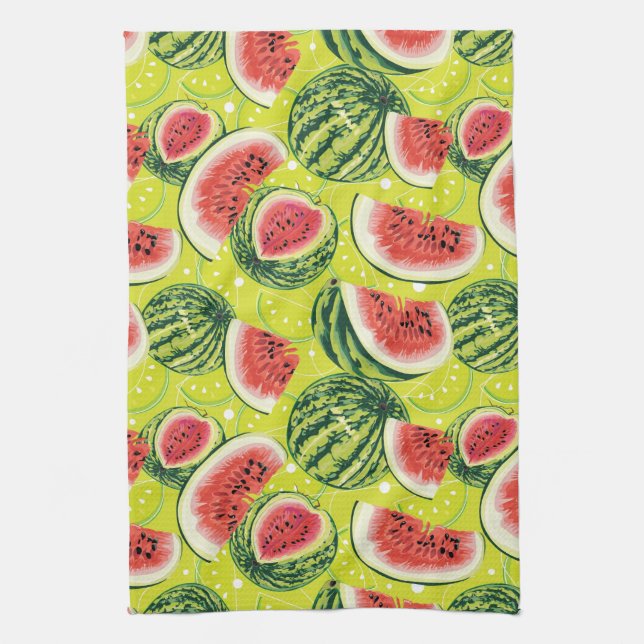 Watermelon Pattern Kitchen Towel (Vertical)