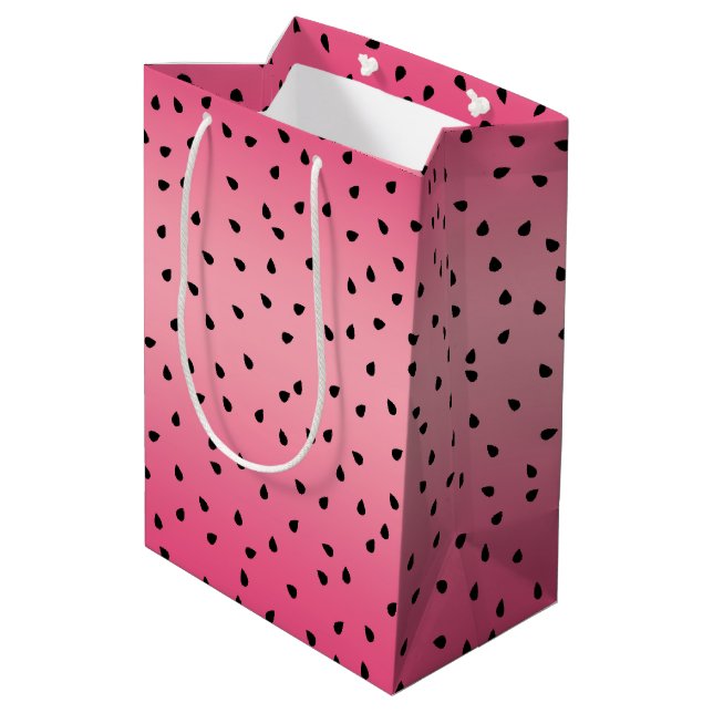 Watermelon Pattern  Medium Gift Bag (Back Angled)