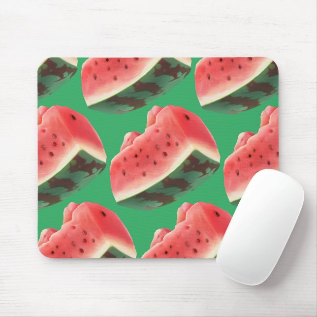 Watermelon Pattern Mouse Pad (With Mouse)