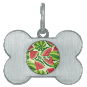 Watermelon Pattern Pet ID Tag