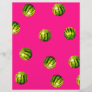 watermelon pattern pink flyer