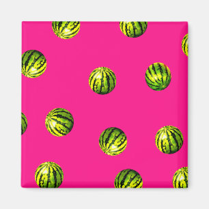 watermelon pattern pink magnet