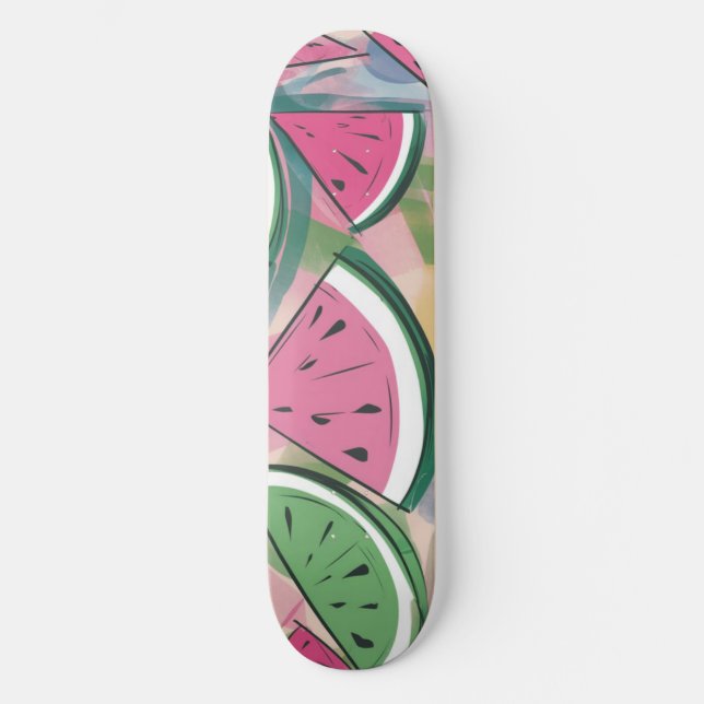 Watermelon Pattern Skateboard (Front)