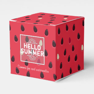 Watermelon Pattern, Summer Time Personalized Favor Box
