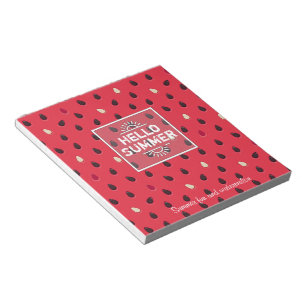 Watermelon Pattern, Summer Time Personalized Notepad
